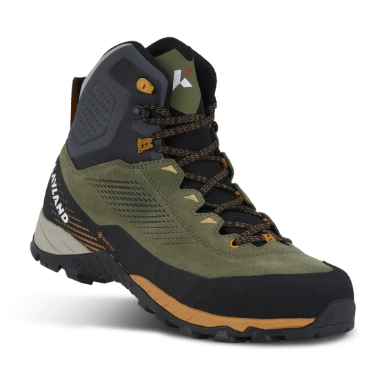 Kayland Vision GTX Olive – Orange – Hiking Boot with Gore‑Tex & Vibram Multiverse Sole 2