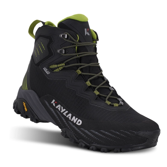 Kayland Duke Evo Mid GTX Black–Lime –  Boot with Gore‑Tex Invisible Fit & Vibram Duke 2