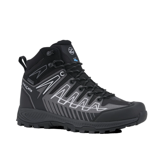 Trezeta Thunder Mid WP Black/Grey – Ultra‑Light Mid Cut Hiking Boot with Water Stopper