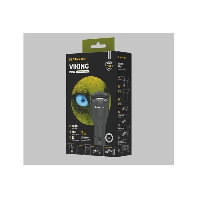 Armytek Viking Pro Magnet USB White Flashlight
