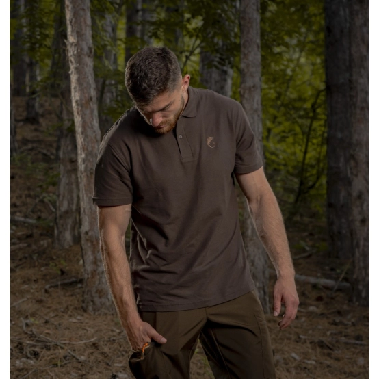 T-shirt Polo Chameleon Malthe Brown 2