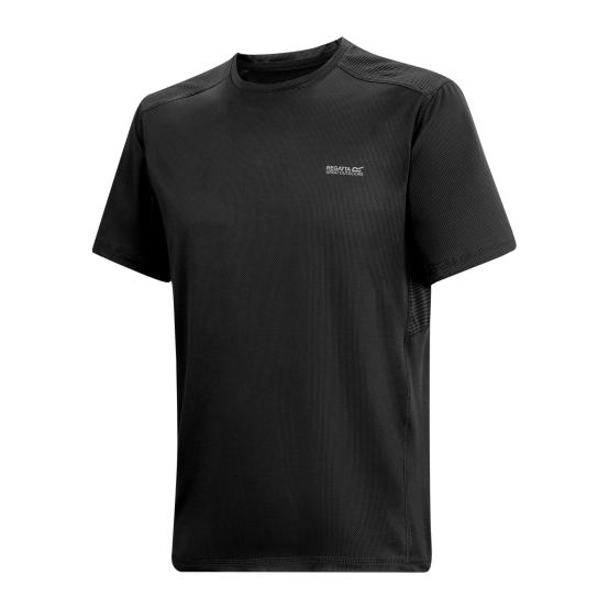 Regatta Men’s Virda T‑Shirt – Quick‑Dry  Ash Black 2
