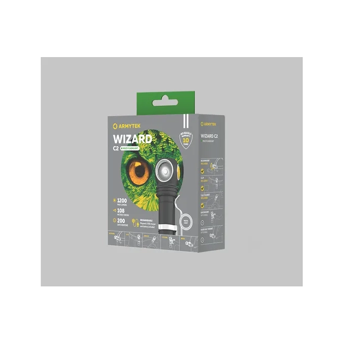 Φακός Armytek Wizard C2 Magnet USB White