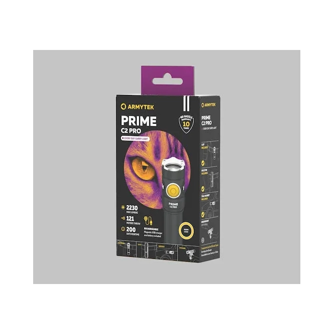 Φακός Armytek Prime C2 Pro Magnet USB White