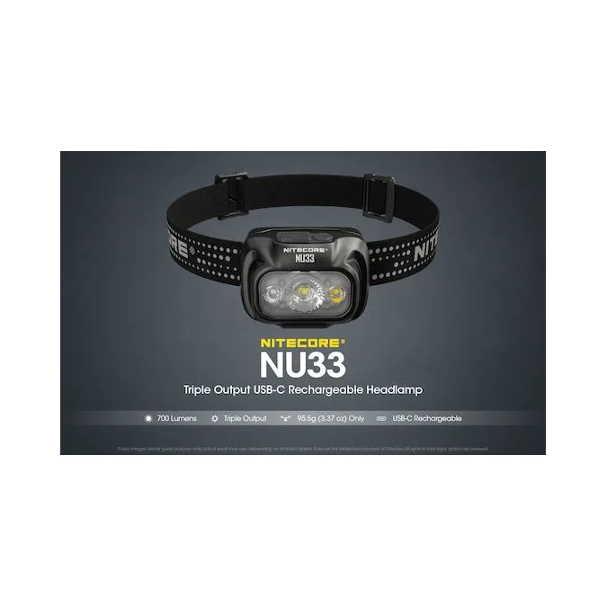 Nitecore NU33 – LED Headlamp | 700 lm