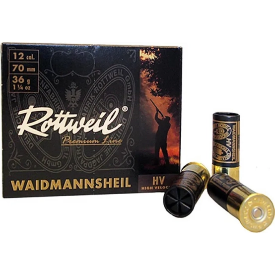 Shotgun Cartridges Rottweil Waidmannsheil HV 36 gr