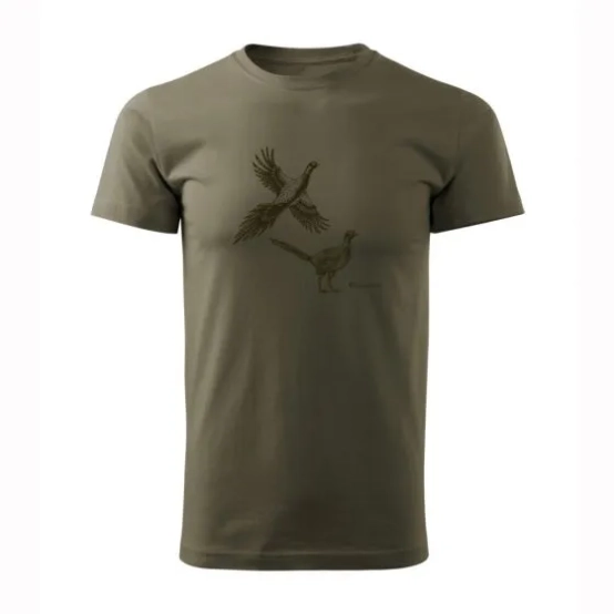 Chameleon Mossy Pheasant Olive Short Sleeve T-Shirt