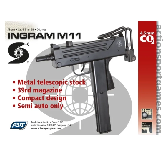Airgun ASG INGRAM M11 GNB, 4.5 mm 2