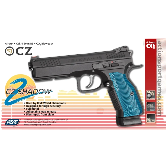 Airgun ASG CZ SHADOW 2, GBB 4.5 mm