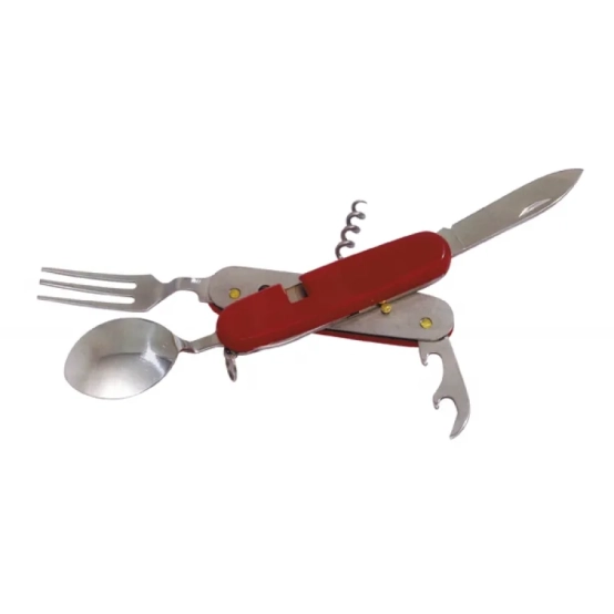 Compass 6‑Function Folding Cutlery Tool – Multi‑Purpose Outdoor Knife Set