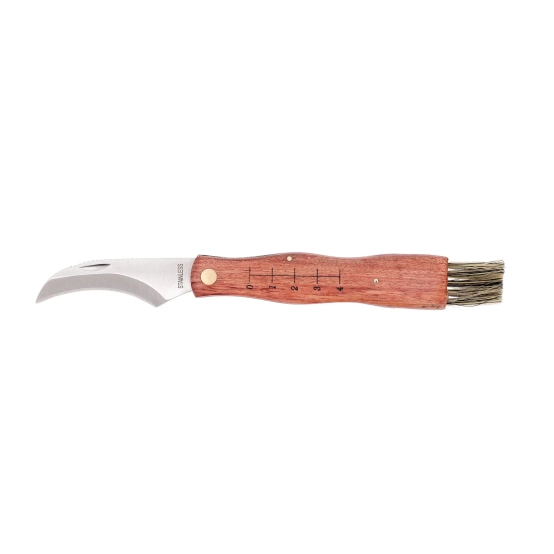 Main Mushroom Knife – 75mm Mushroom Foraging Knife with Wooden Handle