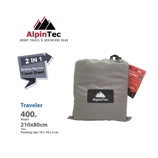 Alpintec Zippered Traveller Sheet With Pillowcase