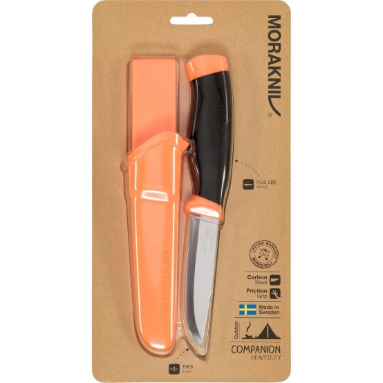 Morakniv Heavy Duty F Carbon Orange – Heavy‑Duty Outdoor Knife with 3.2mm Carbon Steel Blade 2