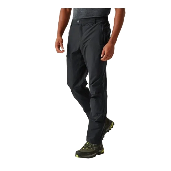 Regatta Men’s Highton II Walking Trousers Black – Waterproof, UPF 40+