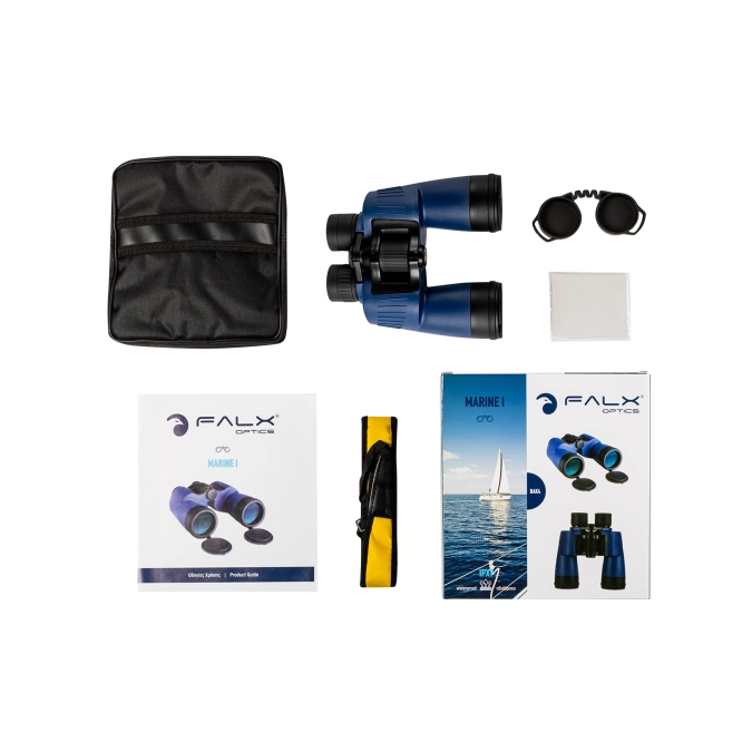 Falx Optics Marine I 7x50 – Marine 7x50 Binoculars with FMC Lenses & Waterproof Design