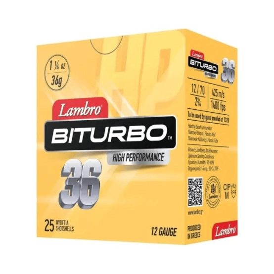 Shotgun Cartridges Lambro Biturbo 36 HP.