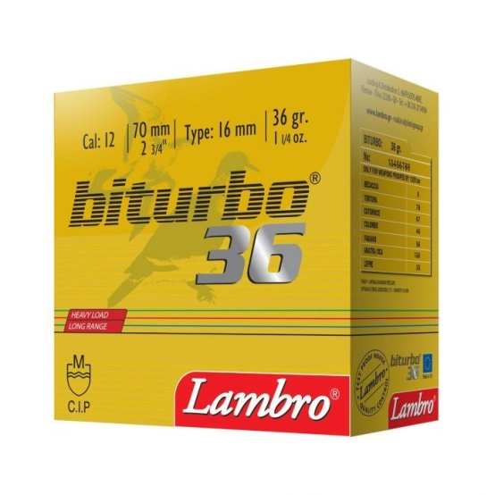 Shotgun Shells Lambro Biturbo 36 gr