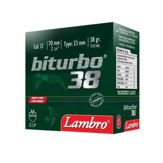 Shotgun Shells Lambro Biturbo 38 gr.