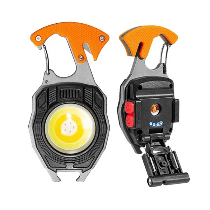 Multi-Tool Rechargeable LED Flashlight – Keychain Light W5147