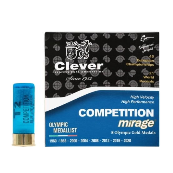 Shotgun Shells Clever Mirage 12/70 T2 Competition 24 gr 2
