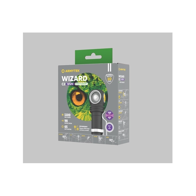 Φακός Armytek Wizard C2 WUV Magnet USB White