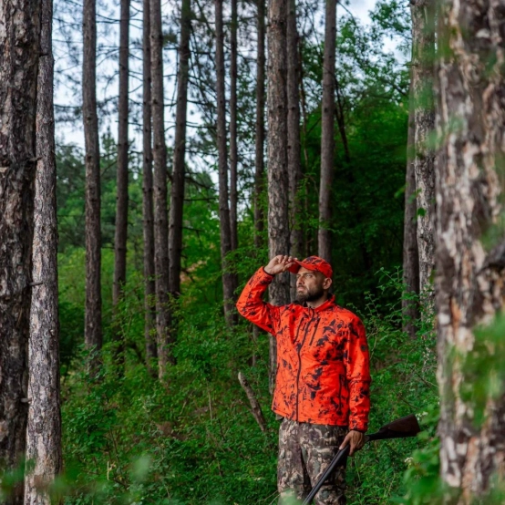 Chameleon Damaran Mossy/Hi‑Vis Reversible Fleece Jacket – Windblock & Teflon™ Technical Hunting Jacket 2