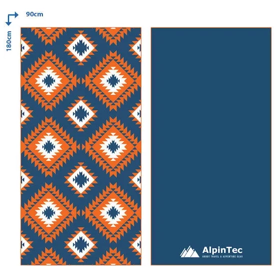 AlpinTec DryFast Print – Africa O | Microfiber Towel 90 × 180 cm