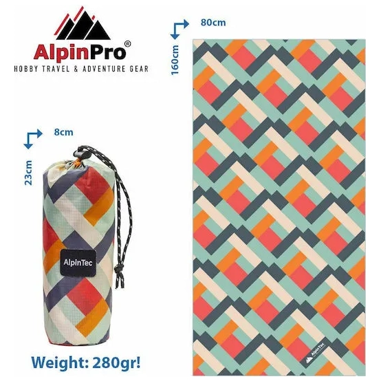 AlpinTec Dryfast XL Towel 80x160 cm – Quick Dry Microfiber Towel