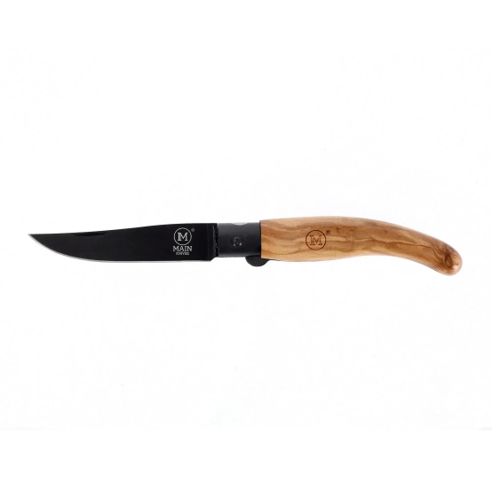Main Spanish Line Olive Wood – 87mm Pocket Knife with Titanium‑Coated Blade