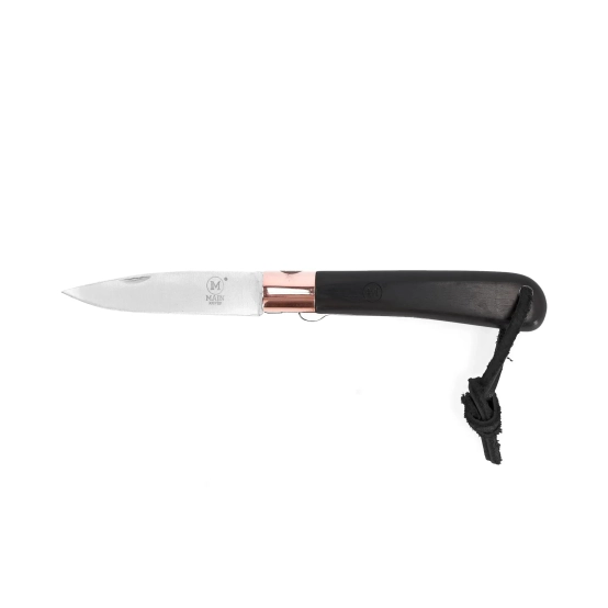 Main Cooper Line Ebony Wood – 80mm Pocket Knife with Ebony Handle