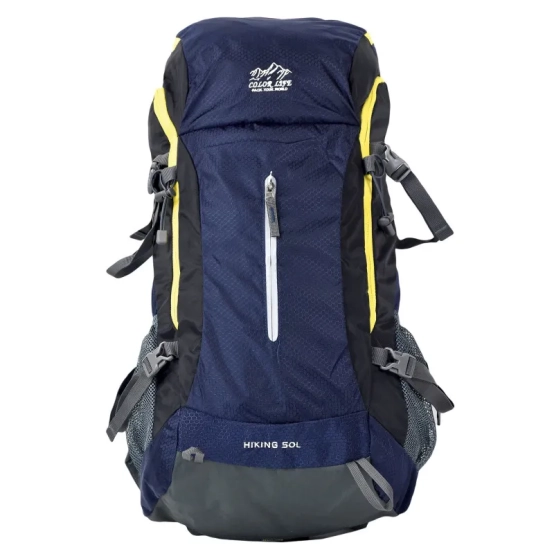 Colorlife Mountain D/Blu – 50L Hiking Backpack with Air‑Throught Back Panel & Rain Cover