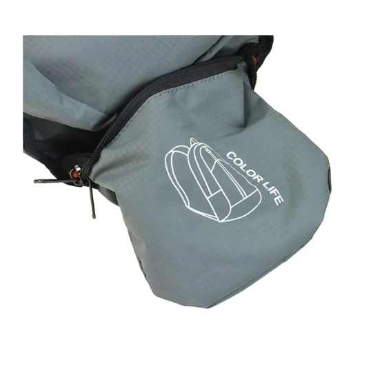 Colorlife Ultra Light Backpack Grey – Foldable 2