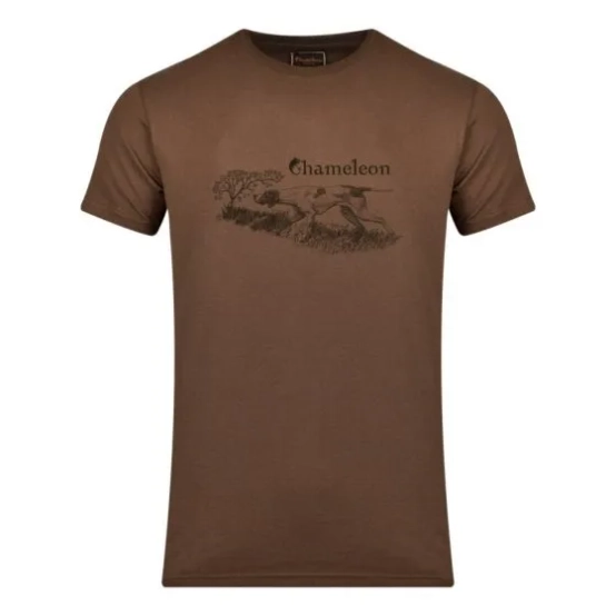 Chameleon Minima Pointer Short Sleeve T-Shirt Brown