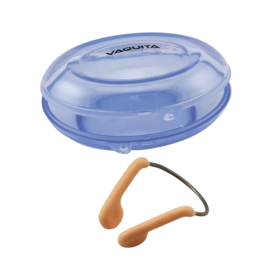 Vaquita Swimming Nose Clips – Durable Latex & Stainless Steel Nose Plugs for Diving