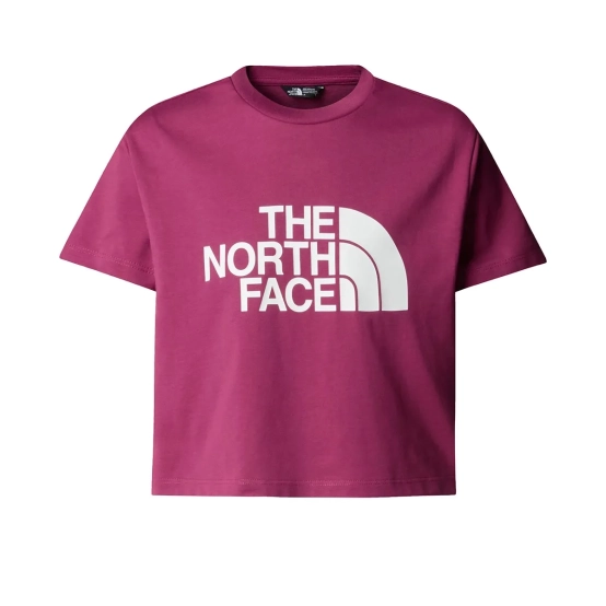 Women T-Shirt  The North Face G SS Crop Easy Tee Cyber Berry