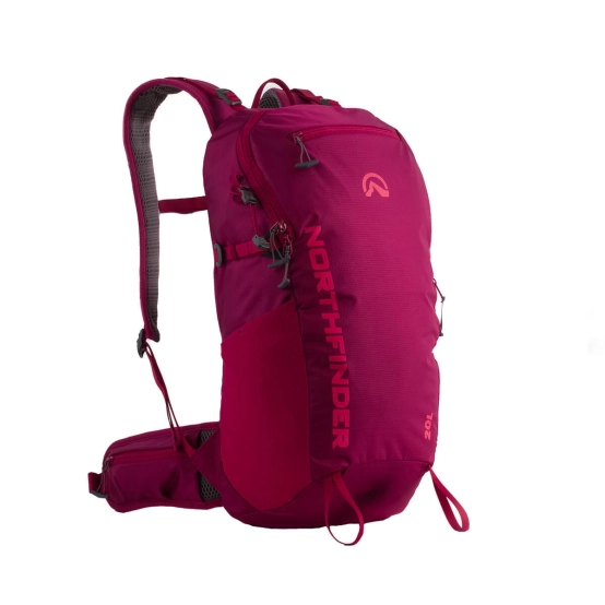 Northfinder Annapurna 2 Cherry – 20L Lightweight Ripstop Hiking Backpack with Rain Cover