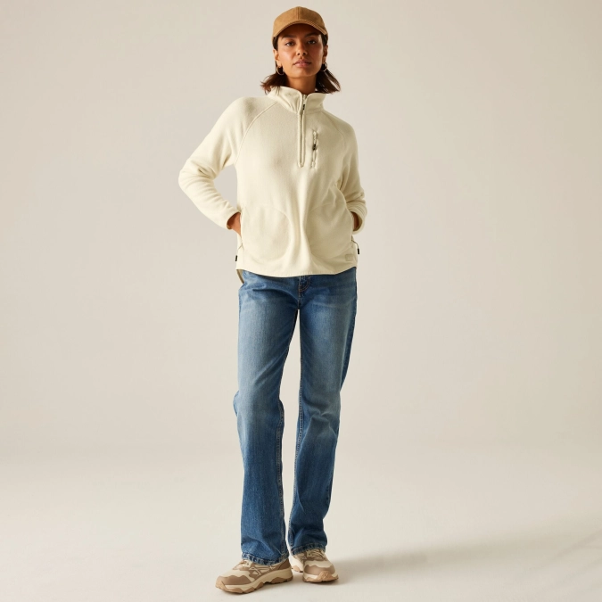 Women's Shirt Fleece Regatta Frankie F/Z Light Vanilla