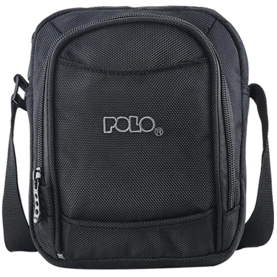 Vertical Polo Shoulder Bag S Black