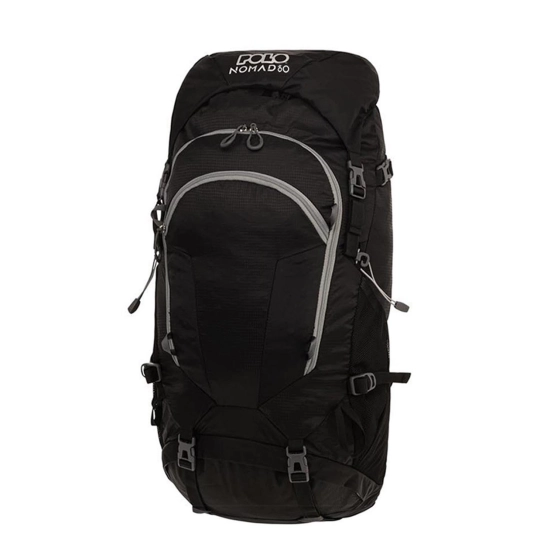 Polo Nomad 60L Black – Ripstop Hiking Backpack