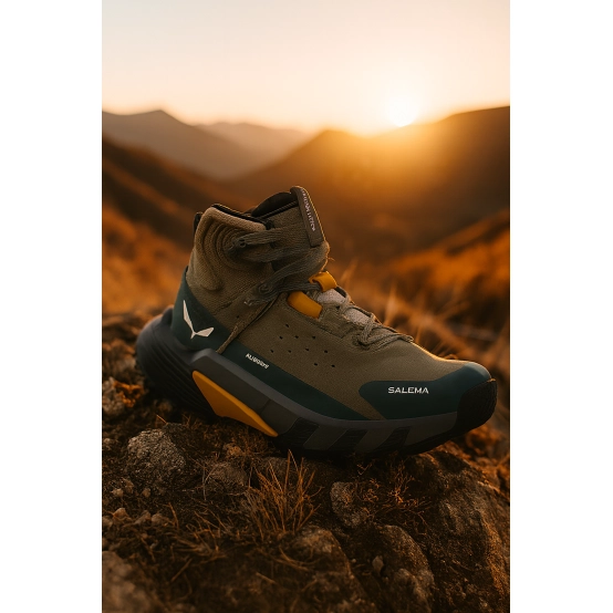 Men's Leather Boots Pedroc 2 Mid PTX M Salewa Faded Green / Dark Olive 2