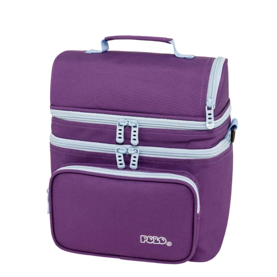 Polo Double Cooler Bag Violet/Light Blue – Insulated Cooler Tote