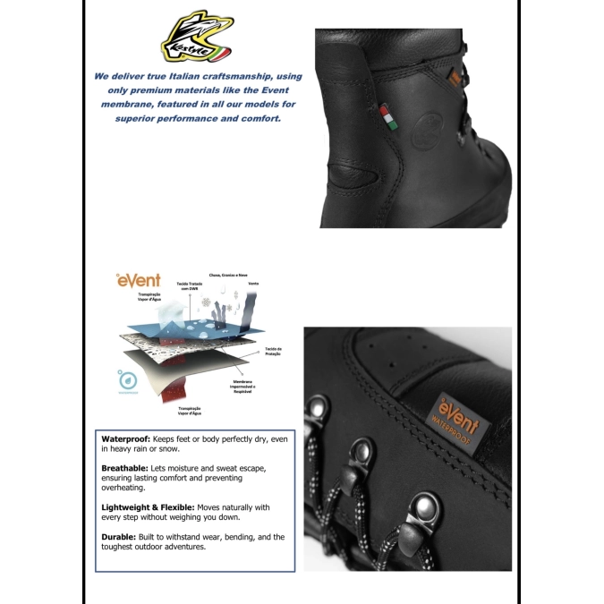 Kostyle Rise Black/Orange Boots