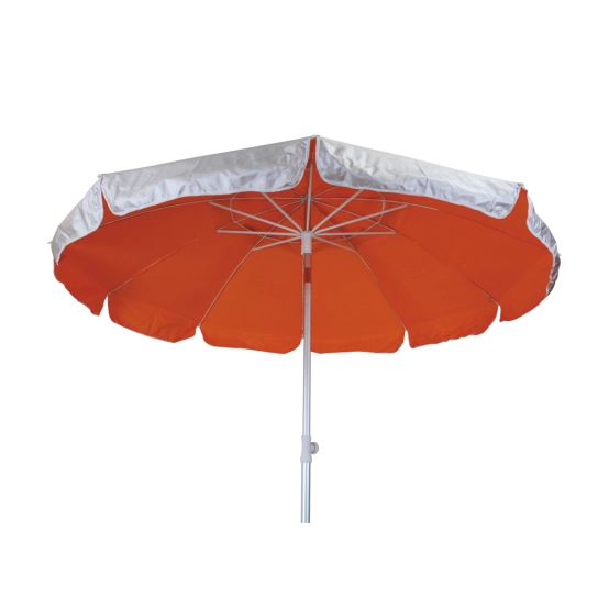 Costa Beach Umbrella 200cm – Aluminum Frame, 10 Ribs, Silver UV Fabric 2
