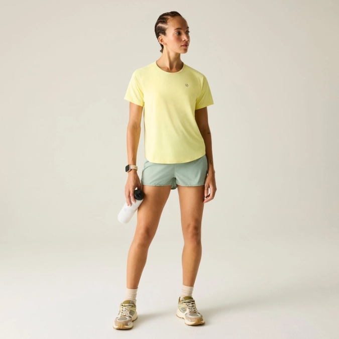 Women’s T‑Shirt Dare2b Chasell Tee Wax Yellow – UPF50+