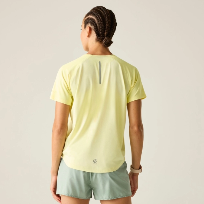 Women’s T‑Shirt Dare2b Chasell Tee Wax Yellow – UPF50+