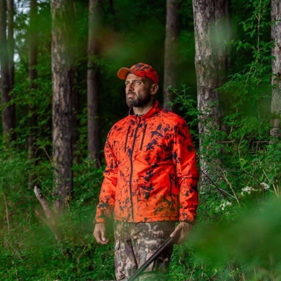 Chameleon Damaran Olive/Hi‑Vis Reversible Fleece Jacket – Windblock & Teflon™ Technical Hunting Jacket 2