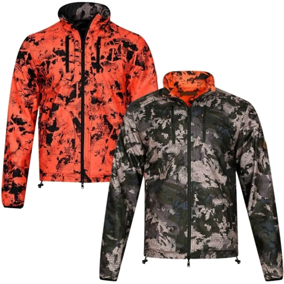 Chameleon Damaran Reversible Fleece Jacket – Windblock & Teflon™  Mossy/Hi‑Vis