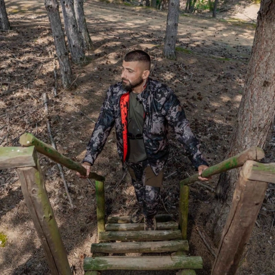 Chameleon Damaran Reversible Fleece Jacket – Windblock & Teflon™  Mossy/Hi‑Vis 2